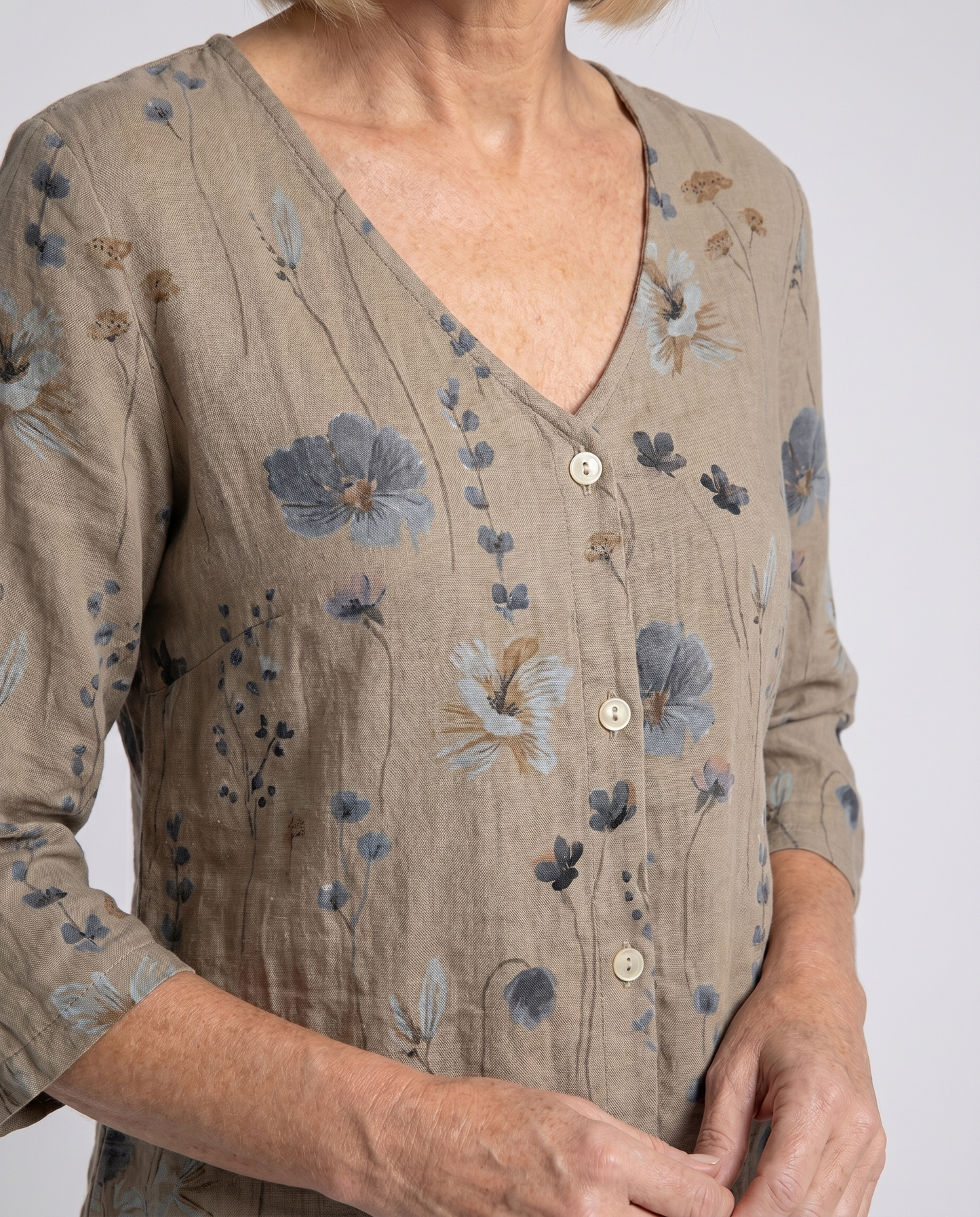 Luné® | Camille — Elegante Damesblouse met Driekwartmouwen
